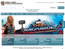 Tablet Screenshot of disguises.com.au